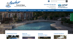 Desktop Screenshot of anchorpools.com